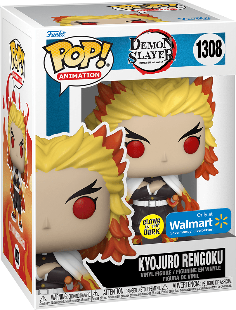 *NOT MINT* 1308 Demon Slayer: Kyojuro Rengoku GITD (Exclusive)
