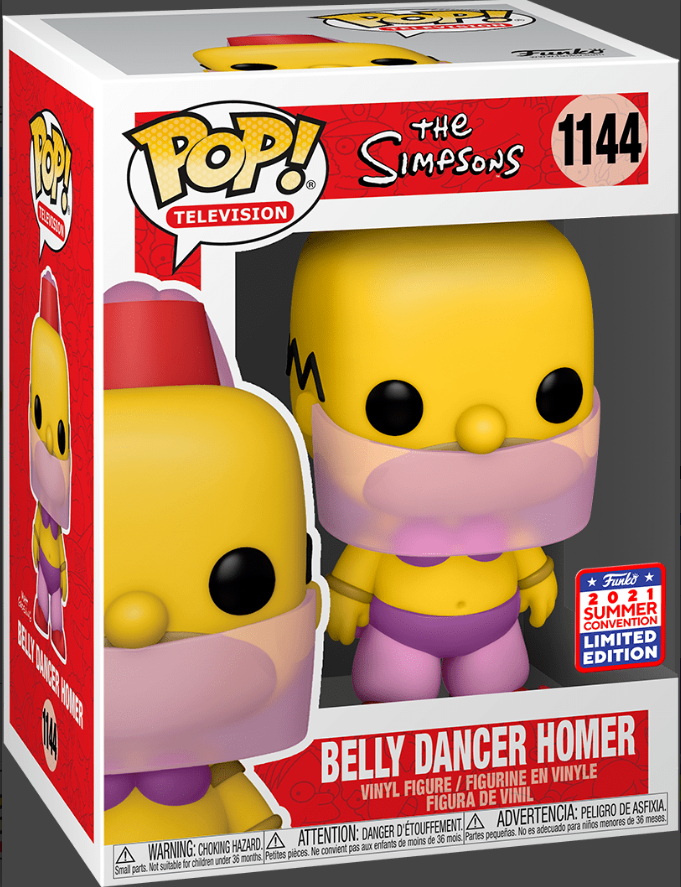 1144 The Simpsons: Belly Dancer Homer (2021 Summer FunKon Shared Exclusive)