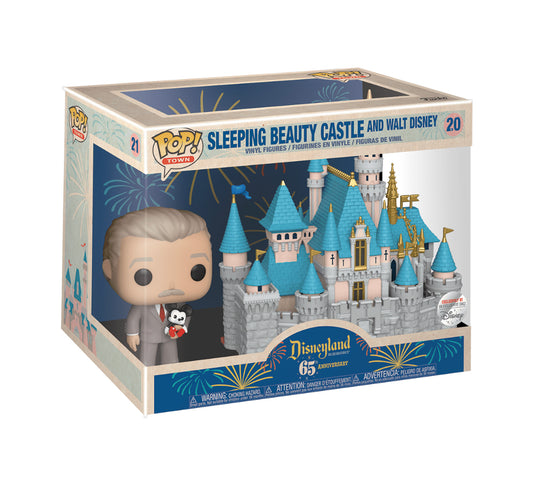 20 Disneyland : Sleeping Beauty Castle and Walt Disney