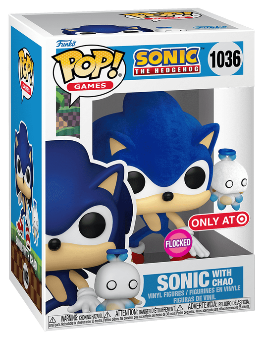 1036 Sonic the Hedgehog : Sonic with Hero Chao (Flocked) (Exclusive)