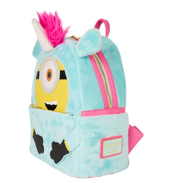 Loungefly Minions Fluffy Unicorn Costume Plush Mini Backpack