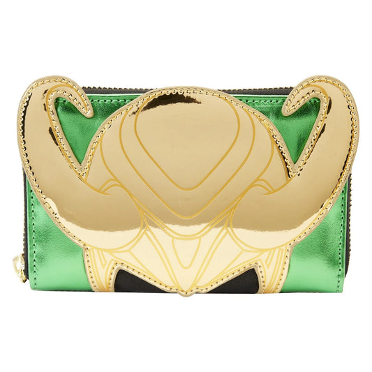 Loungefly Marvel Shine Loki Zip-Around Wallet