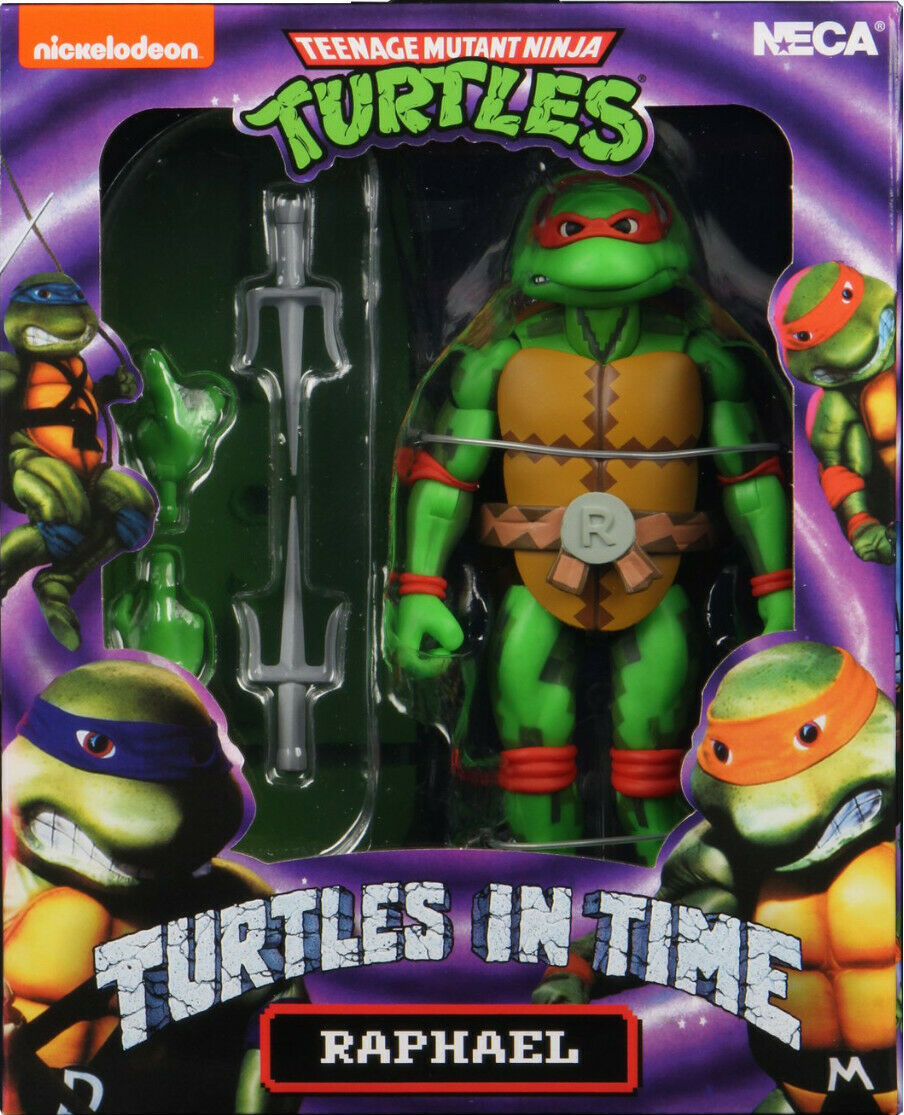 NECA Teenage Mutant Ninja Turtles Turtles in Time Series 2 Raphael Exclusive Action Figure