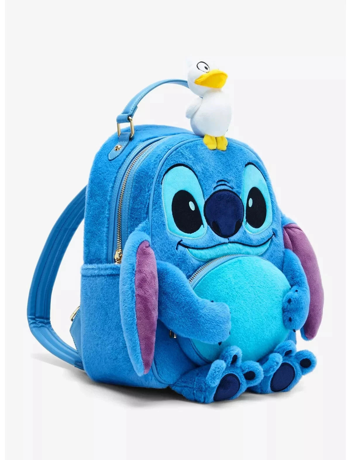 Our Universe Plush Dangle Toes Stitch with Duckling Mini Backpack