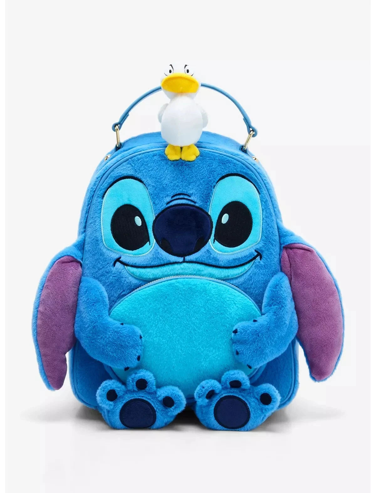 Our Universe Plush Dangle Toes Stitch with Duckling Mini Backpack