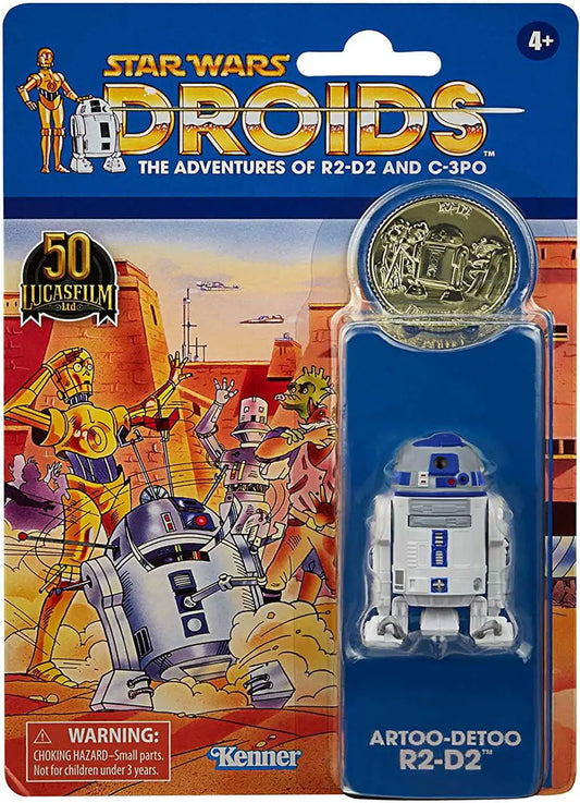 Star Wars DROIDS The Adventures of R2-D2 & C-3PO Vintage Collection Artoo-Detoo (R2-D2) Exclusive Action Figure [50th Anniversary]